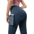 Seamless yoga leggings by FREES COPES for women with high waist design, 82.5% polyester and 17.5% elastane, featuring a side pocket and a butt-lifting effect, ideal for gym activities and cycling.