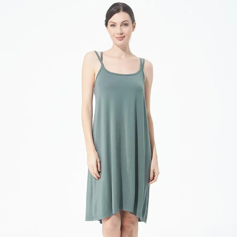 Summer Women Casual Sleepwear Long Modal Nightgown Nightie Loose Home Dress Sexy Lingerie Nightdress Oversize 4XL 5XL 6XL 7XL