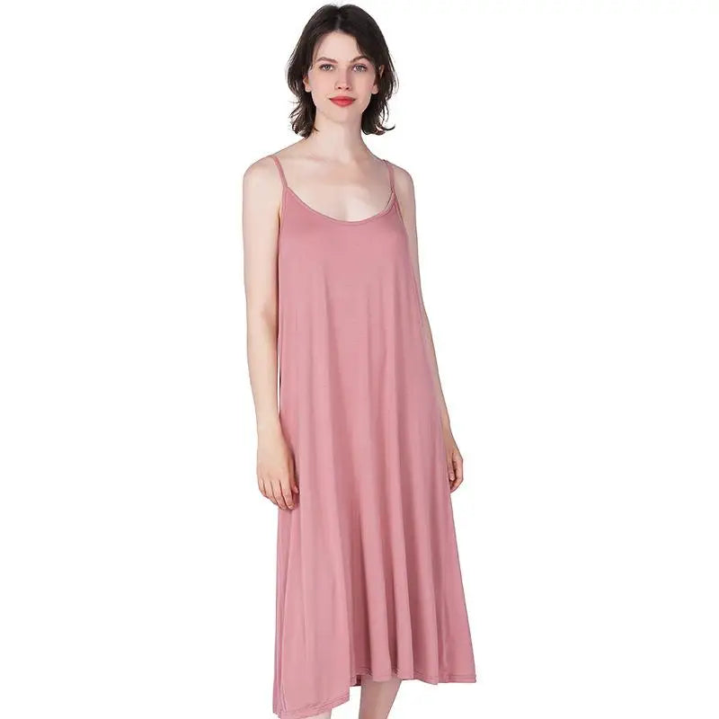 Summer Women Casual Sleepwear Long Modal Nightgown Nightie Loose Home Dress Sexy Lingerie Nightdress Oversize 4XL 5XL 6XL 7XL