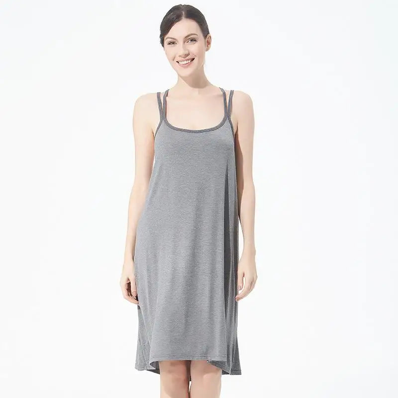 Summer Women Casual Sleepwear Long Modal Nightgown Nightie Loose Home Dress Sexy Lingerie Nightdress Oversize 4XL 5XL 6XL 7XL