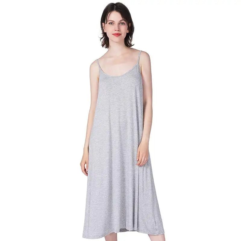 Summer Women Casual Sleepwear Long Modal Nightgown Nightie Loose Home Dress Sexy Lingerie Nightdress Oversize 4XL 5XL 6XL 7XL