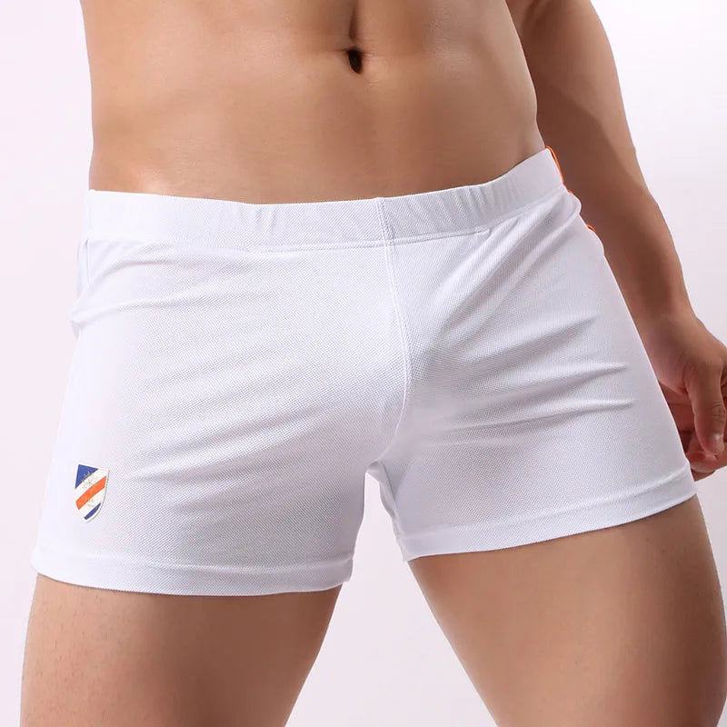 BRAVE PERSON Men's Breathable Soft Boxer Shorts Loose Fit Comfortable Lounge Sleepwear Underwear for Home