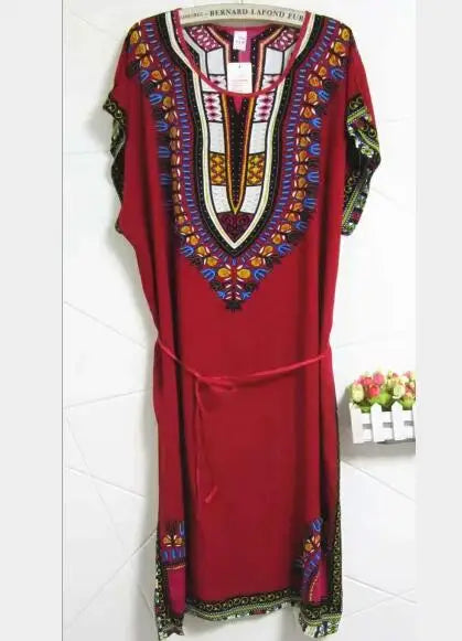 Large size loose nightgowns women short sleeve o-neck night shirt female cotton blend night dress print women's sleepwear dress