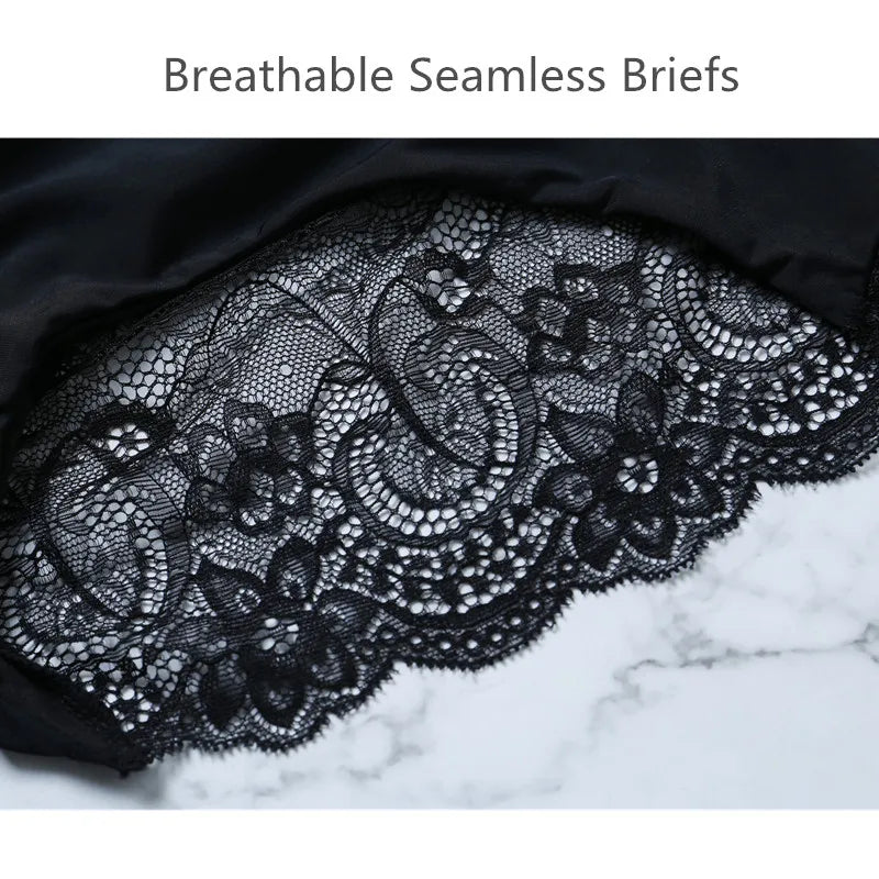 Lace Women's Panties Sexy Female Underwear Seamless Ladies Briefs Low-rise Lingerie Soild Panty Girls Briefs Tangas Slip Femme