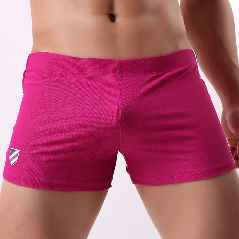 BRAVE PERSON Men's Breathable Soft Boxer Shorts Loose Fit Comfortable Lounge Sleepwear Underwear for Home