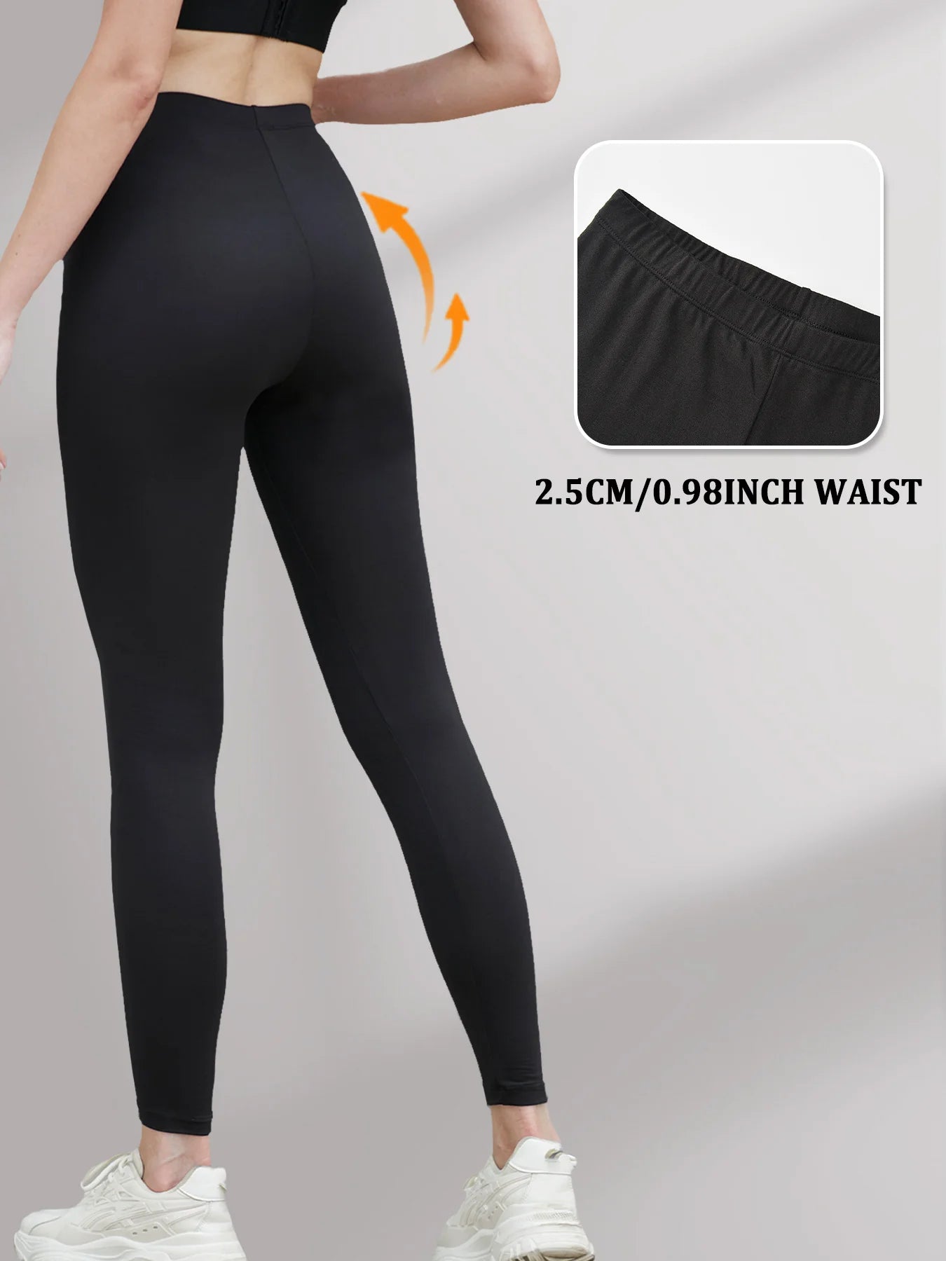 Plus Size Women's Leggings with Super Soft Fabric - High Elasticity for Yoga Running Workout and Casual Everyday Wear