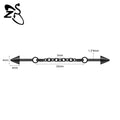 ZS 1 Piece 14/16G Stainless Steel Long Industrial Barbell Ring 22-52MM Butterfly Cat Cartilage Helix Earring Piercings Jewelry