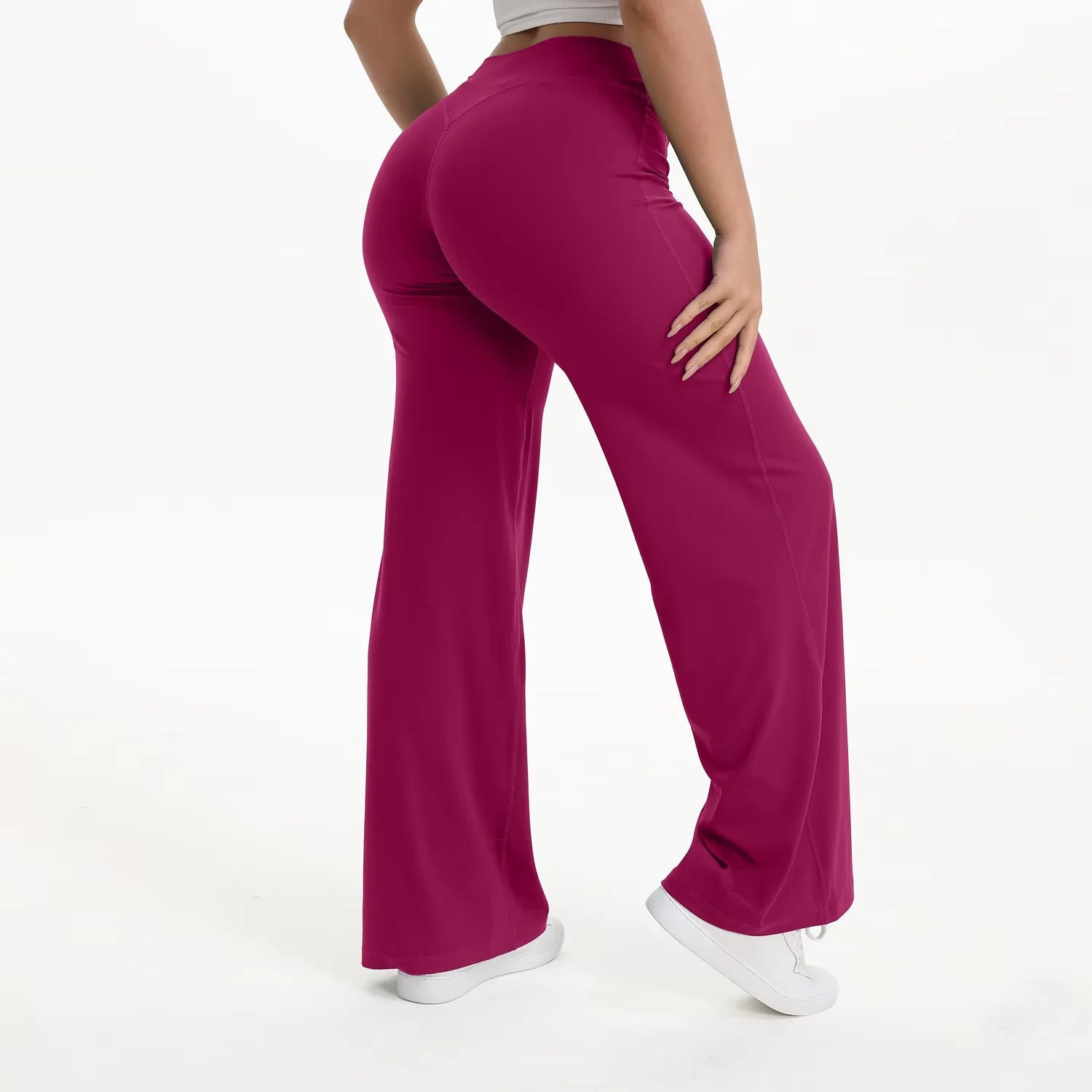 NCLAGEN Yoga Pants SoftMotion Straight-Leg Bottoms Women's High Waist Sportss Leggings GYM Naked Feel Pilates Running Trousers