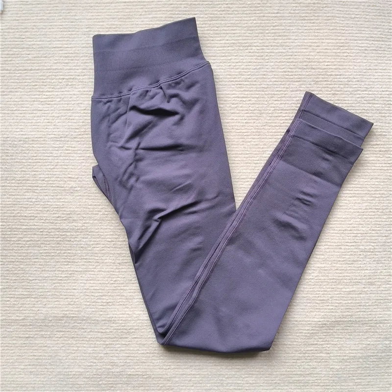 High Elastic Workout Sportswear Leggings Female Low Waist Seamless Tights Yoga Pants Women Sports Leggings