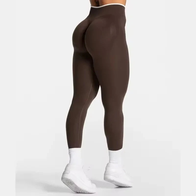 High Waist Seamless Scrunch Leggings for Women, Yoga Pants Hip Lifting Running Exercise Gym Ignite Sculpt Series
