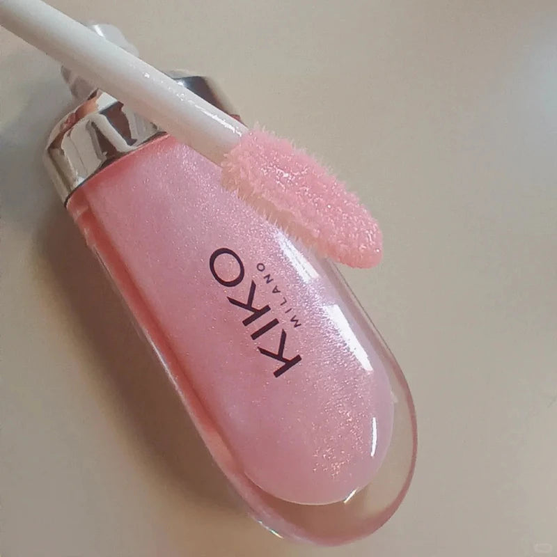 2026 KIKO Latest 3D Liquid Lip Plumper Glaze Transparent Lip Gloss Mirror Lipstick Nourishing Glossy Full Lips Not Fading Makeup