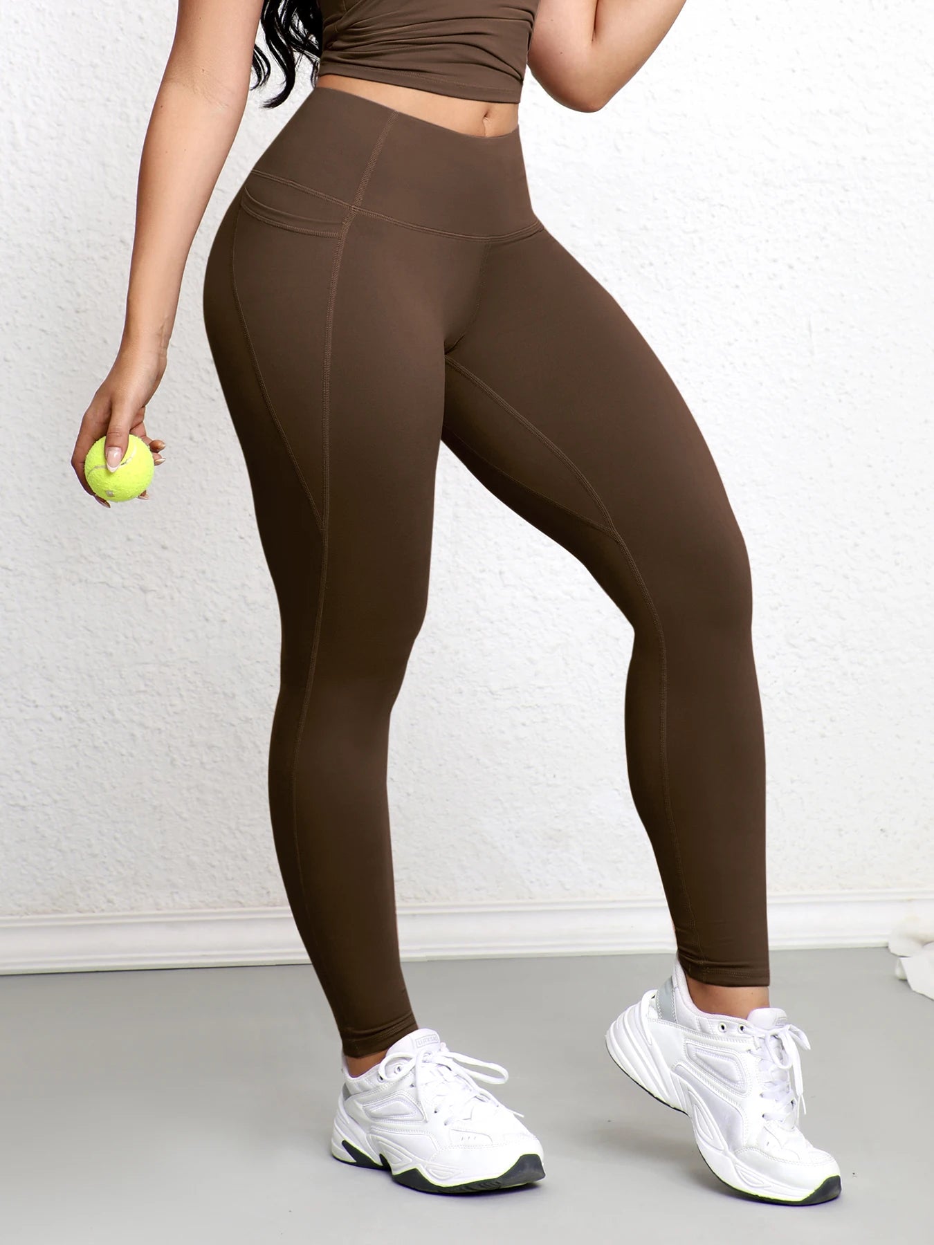 Leggings with Pockets for Women High Waist Tummy Control Workout Gym Yoga Pants Stretch Workout Running Fitness Casual Leggings