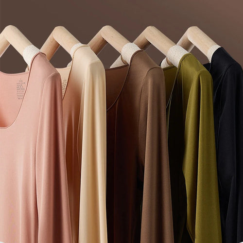 1/2Pcs Flarixa Seamless Thermal Underwear Set Women First Layer Thermal Top Long Johns Suit Winter Thermo Clothing Ladies Thin