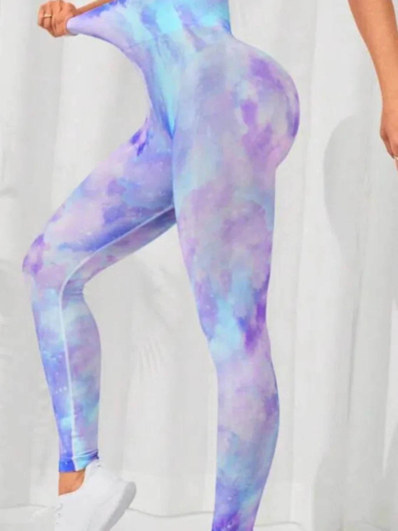 New Tye Die Seamless Yoga Pants Women High Waist Lifting Hip Honey Peach Hip Fitness Gym Leggings Running Sports Pants