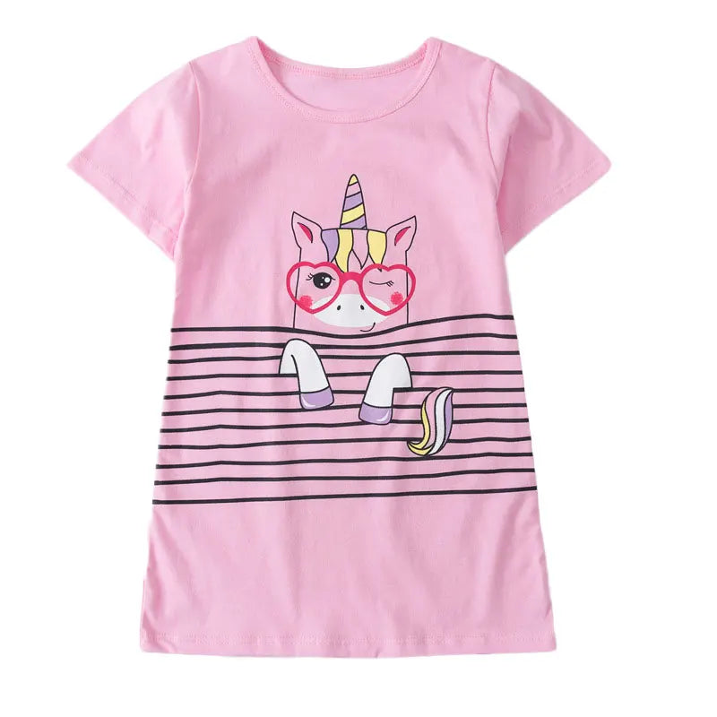 Cotton Toddler Girls Princess Night Dress Long Sleeve Children's Nightgowns Teens Nightdress New Spring Kids Pyjamas Sleepwear