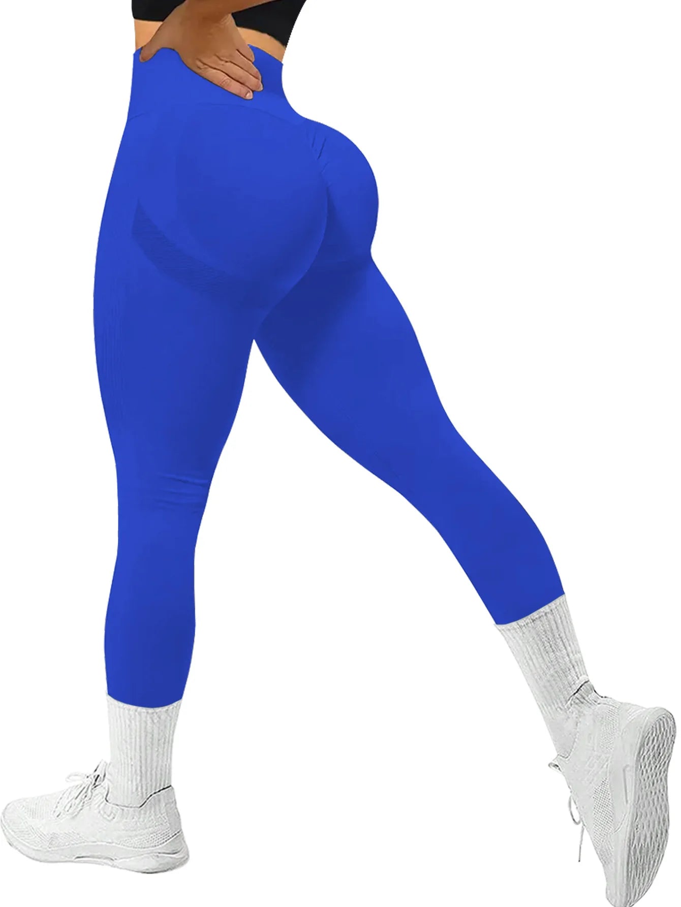 High Waist Yoga Pants Women Seamless Slim Leggings High Elastic Gym Workout Running Tights Solid Color Hip Liftting Leggings