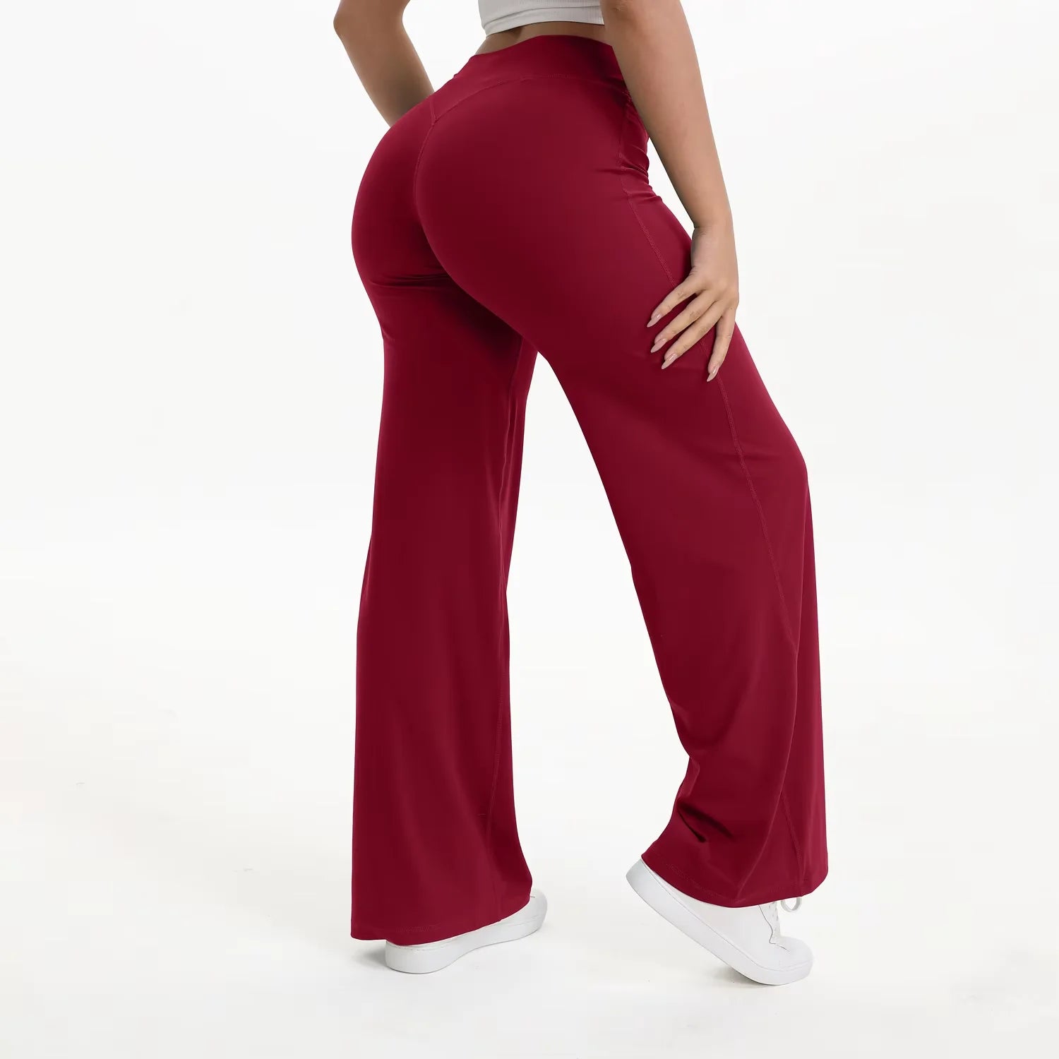 NCLAGEN Yoga Pants SoftMotion Straight-Leg Bottoms Women's High Waist Sportss Leggings GYM Naked Feel Pilates Running Trousers