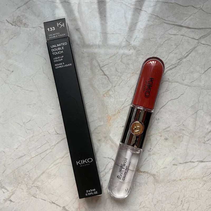 Hot Double Headed Lipstick Transparent Mirror Lip Gloss Non Fading Oil Sexy Rich Lip Gloss Milk Tea Bean Paste Naked Makeup