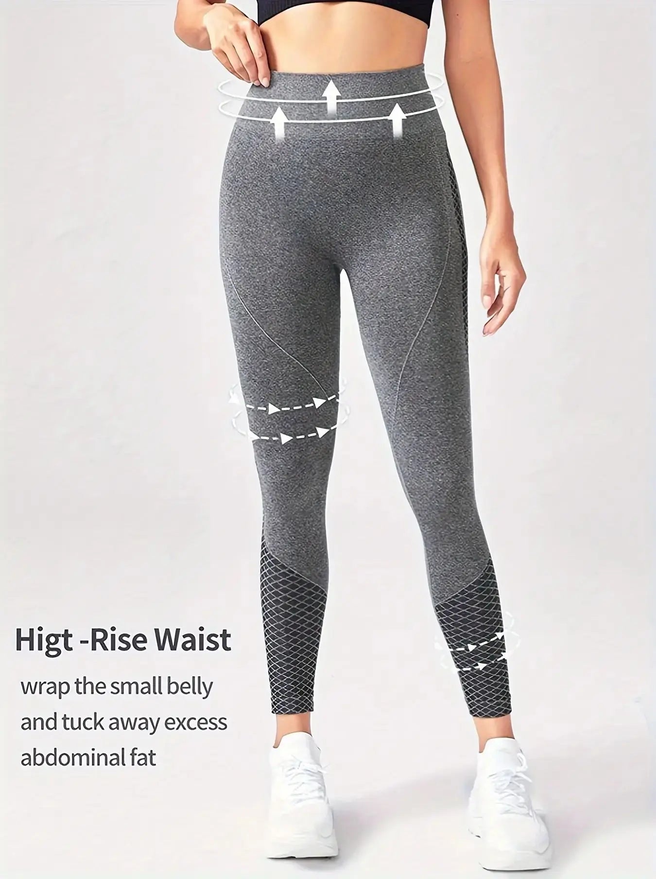 Women Seamless Yoga Leggings High Waist Push Up Tights For Gym Workout Running Fitness Daily Wear