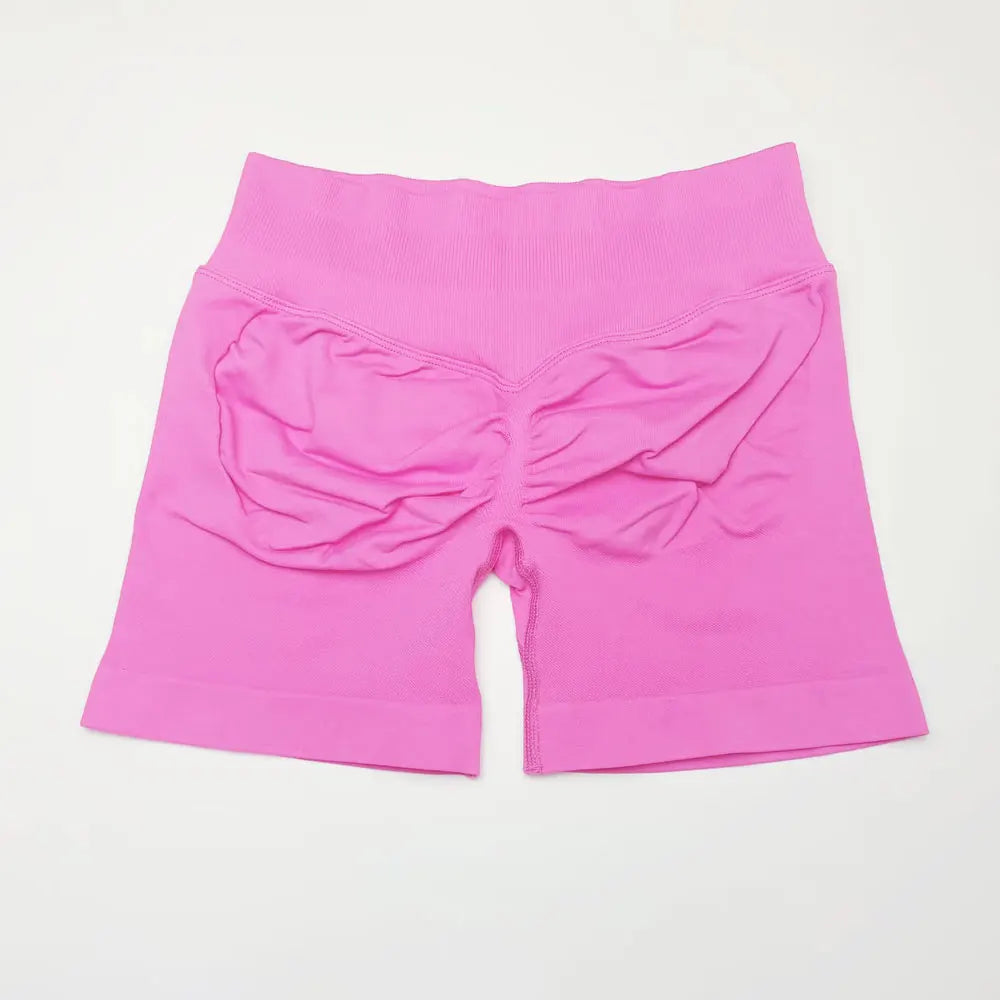 NCLAGEN Impact Shorts Women Low Rise Workout Gym Clothes Running Seamless Sports Leggings Scrunch Booty Hip Lifting Yoga Shorts