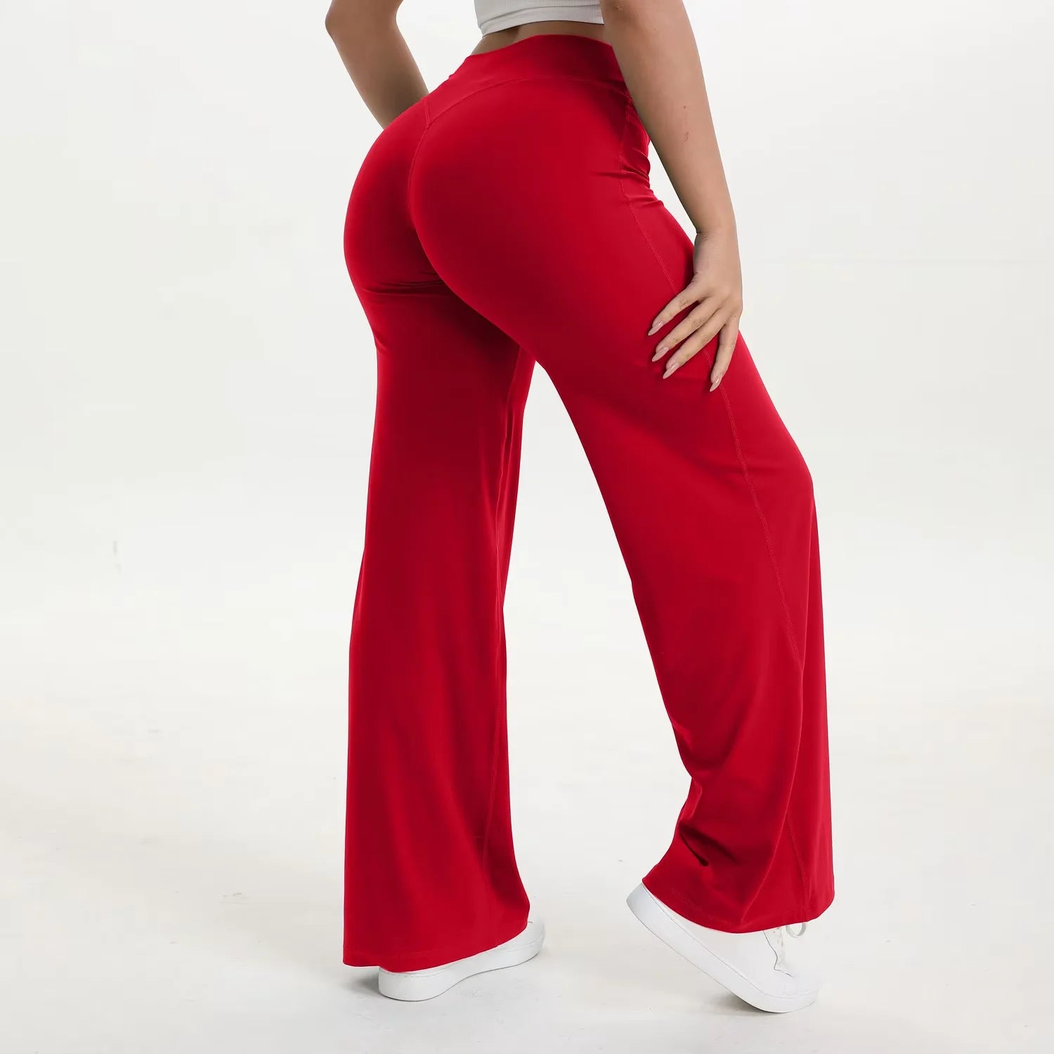 NCLAGEN Yoga Pants SoftMotion Straight-Leg Bottoms Women's High Waist Sportss Leggings GYM Naked Feel Pilates Running Trousers