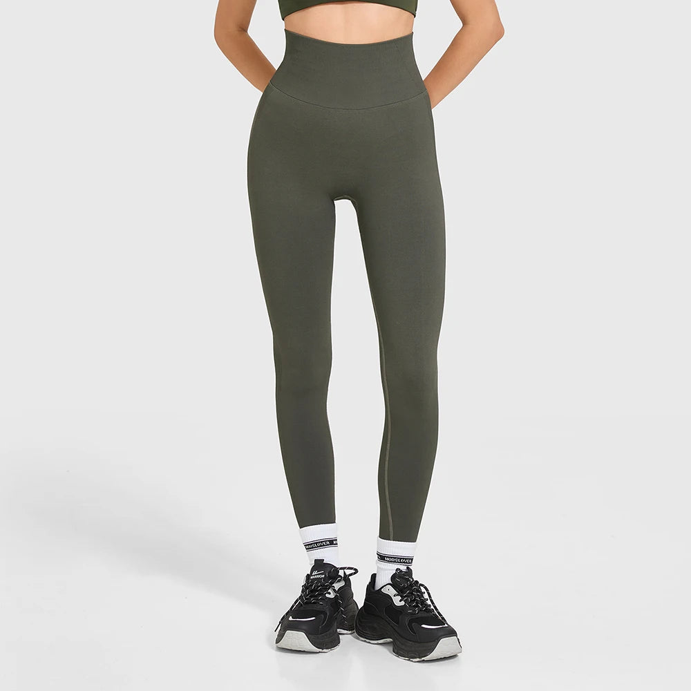 Solid High Waist Yoga Legging Women Sport Pants Butter Athletic Gym Training Yoga Leggings Women Fitness Leggings Female