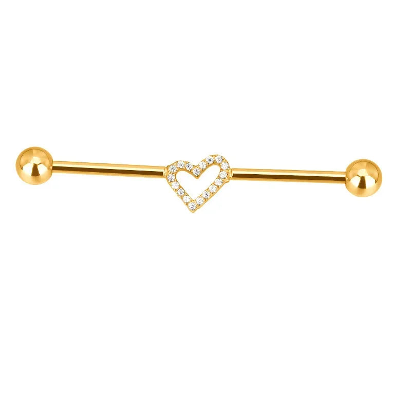 ASTM F136 Titanium PIERC Multiple Models Industrial Barbells Stone Ear Rod Helix Stud Cartilage Straight Bar Piercing Jewelry