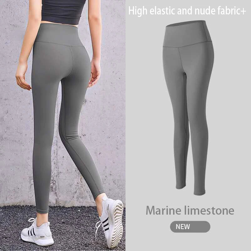 New Yoga Leggings Women Fitness Leggings Running Cycling Pants Breathable Sports Leggings High Waist Summer Workout Gym Clothing