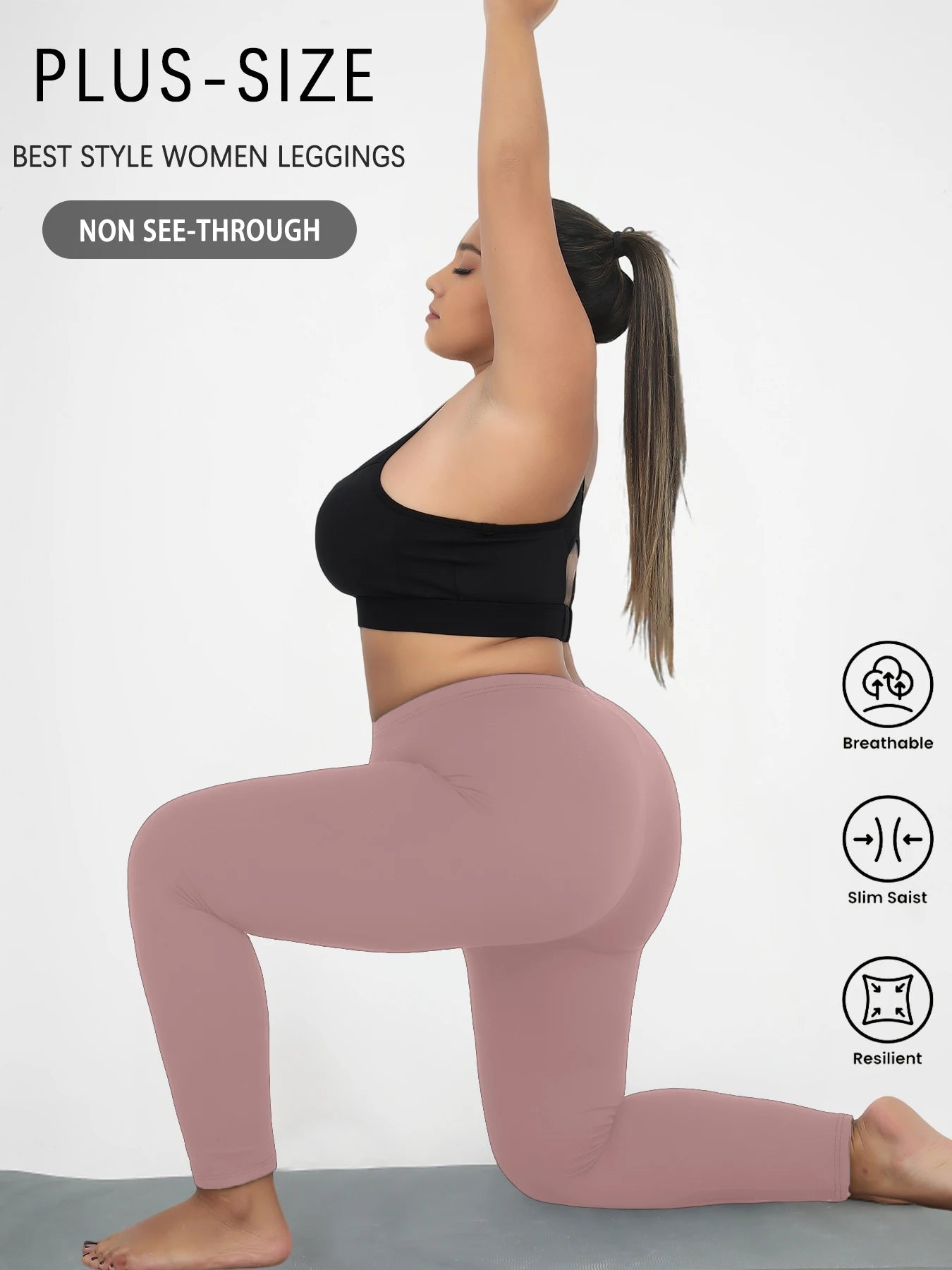 Plus Size Super Soft Sport Leggings For Women  No See Through Workout Running Yoga Athletic running Leggings