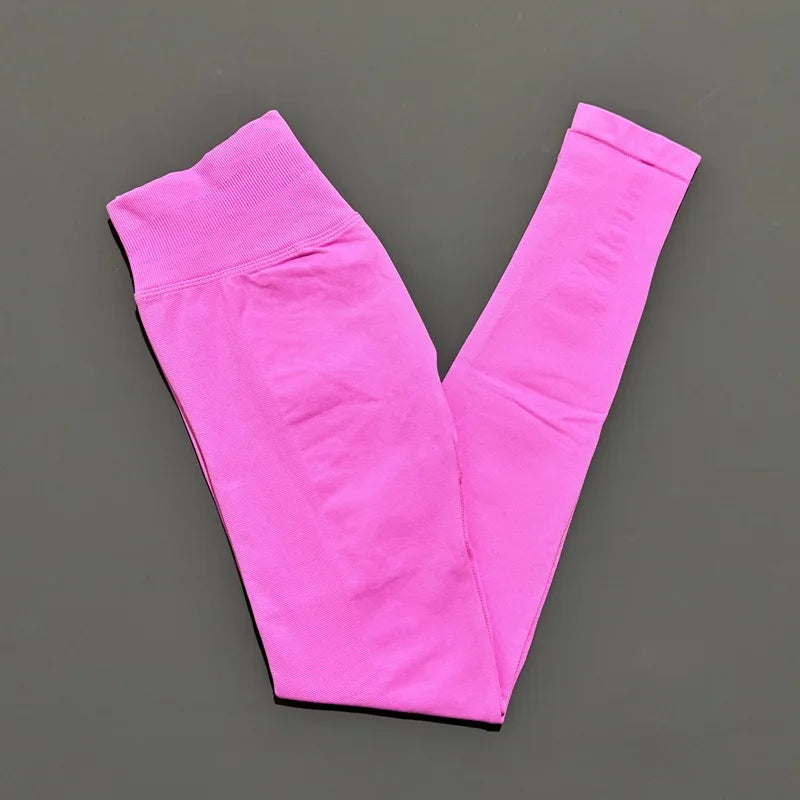Seamless Yoga Leggings Women Low Waist Peach Booty Lifting Buttery Soft High Stretch Fitness Gym Workout Running Athletic Pants