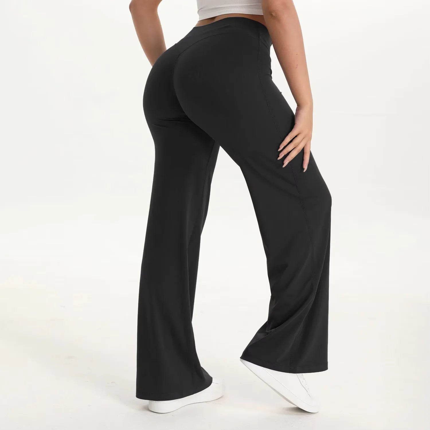 NCLAGEN Yoga Pants SoftMotion Straight-Leg Bottoms Women's High Waist Sportss Leggings GYM Naked Feel Pilates Running Trousers