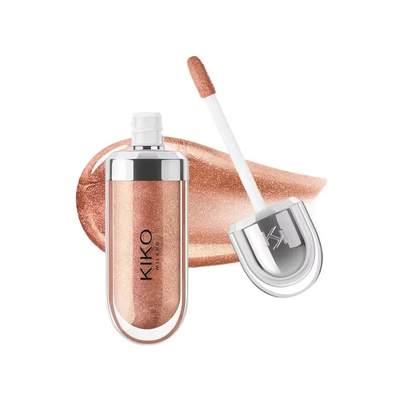 2026 KIKO Latest 3D Liquid Lip Plumper Glaze Transparent Lip Gloss Mirror Lipstick Nourishing Glossy Full Lips Not Fading Makeup
