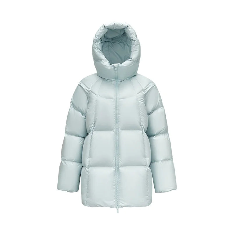 Semir Down Jacket Women Winter Mid-Length 90% Down Fill Thick Three-Resistant Turtle Back Raglan 2025 New Outerwear Women's Wear