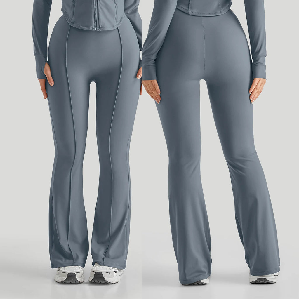 Flare Leggings Women Yoga Pants High Waist Wide Leg Pants Gym Workout Fitness Sports Flared Pants Latin Dance Trousers Female