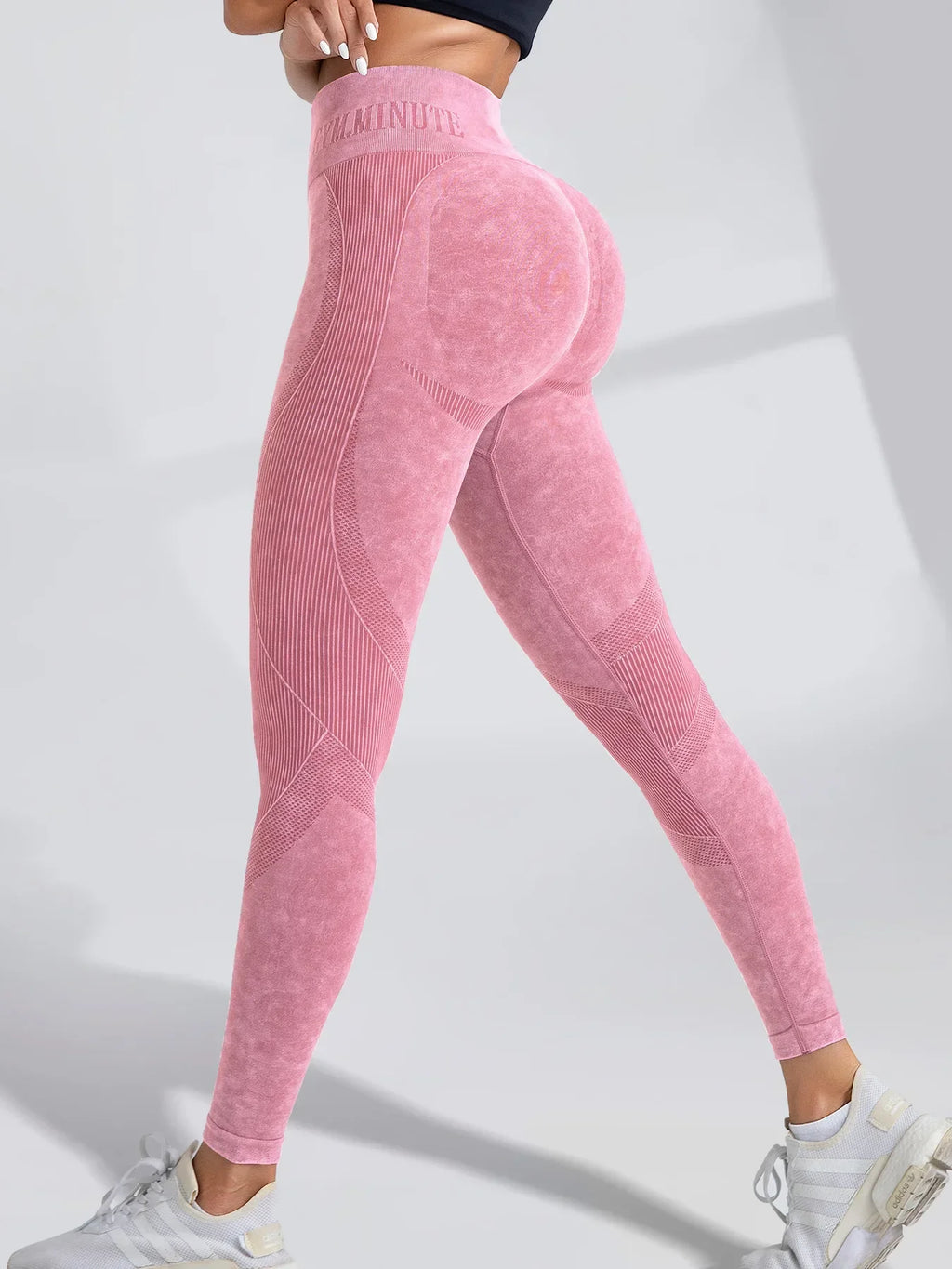 Women Hip lift Elastic Leggings High Waist knit Seamless Fitness Pants Gym Yoga Sports Pants Squat Exercise Outdoor Sweatpants