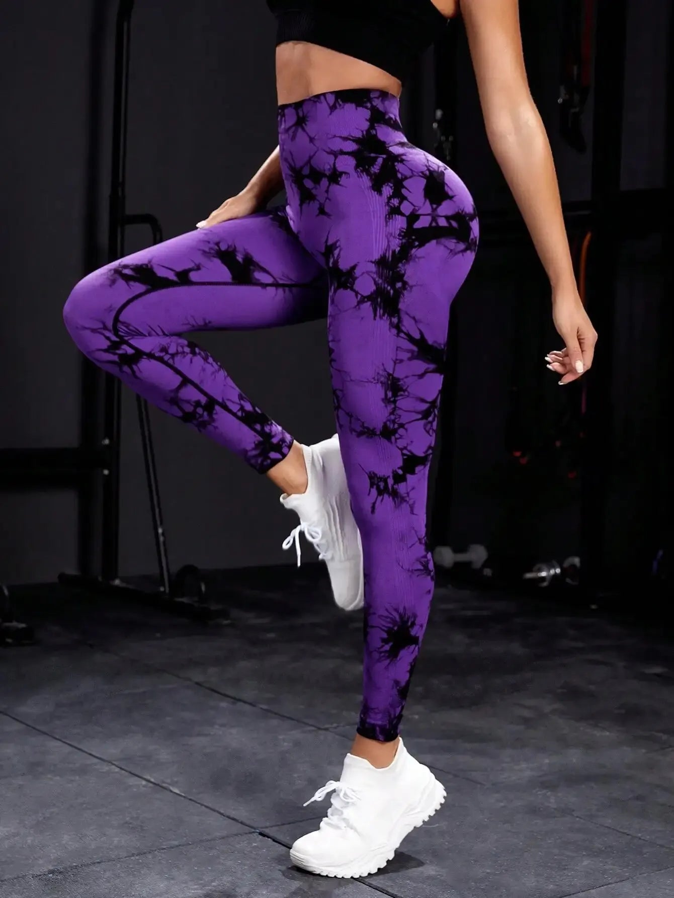 CZGUKE New Tie Dye Yoga Pants Sport Leggings Women Seamless High Waist Push Up Woman Tights Fitness Workout Leggins Gym Clothing