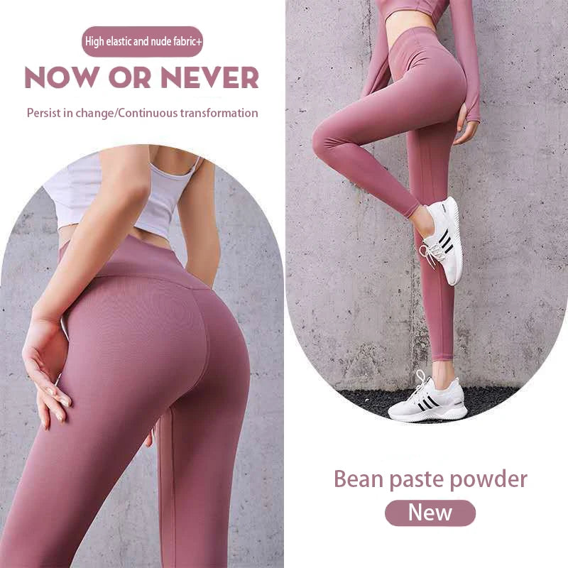 New Yoga Leggings Women Fitness Leggings Running Cycling Pants Breathable Sports Leggings High Waist Summer Workout Gym Clothing
