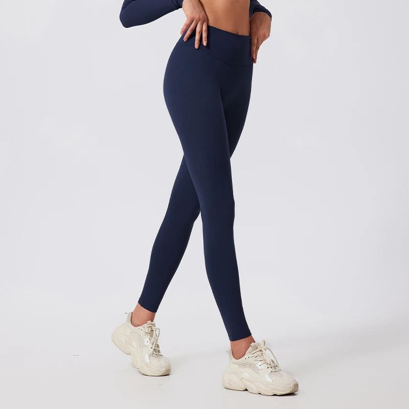 Hearuisavy Summer High Waist Workout Leggings Woman Gym Pants Running Push Up Sports Leggings Quick-Dry Scrunch Tight Yoga Pants
