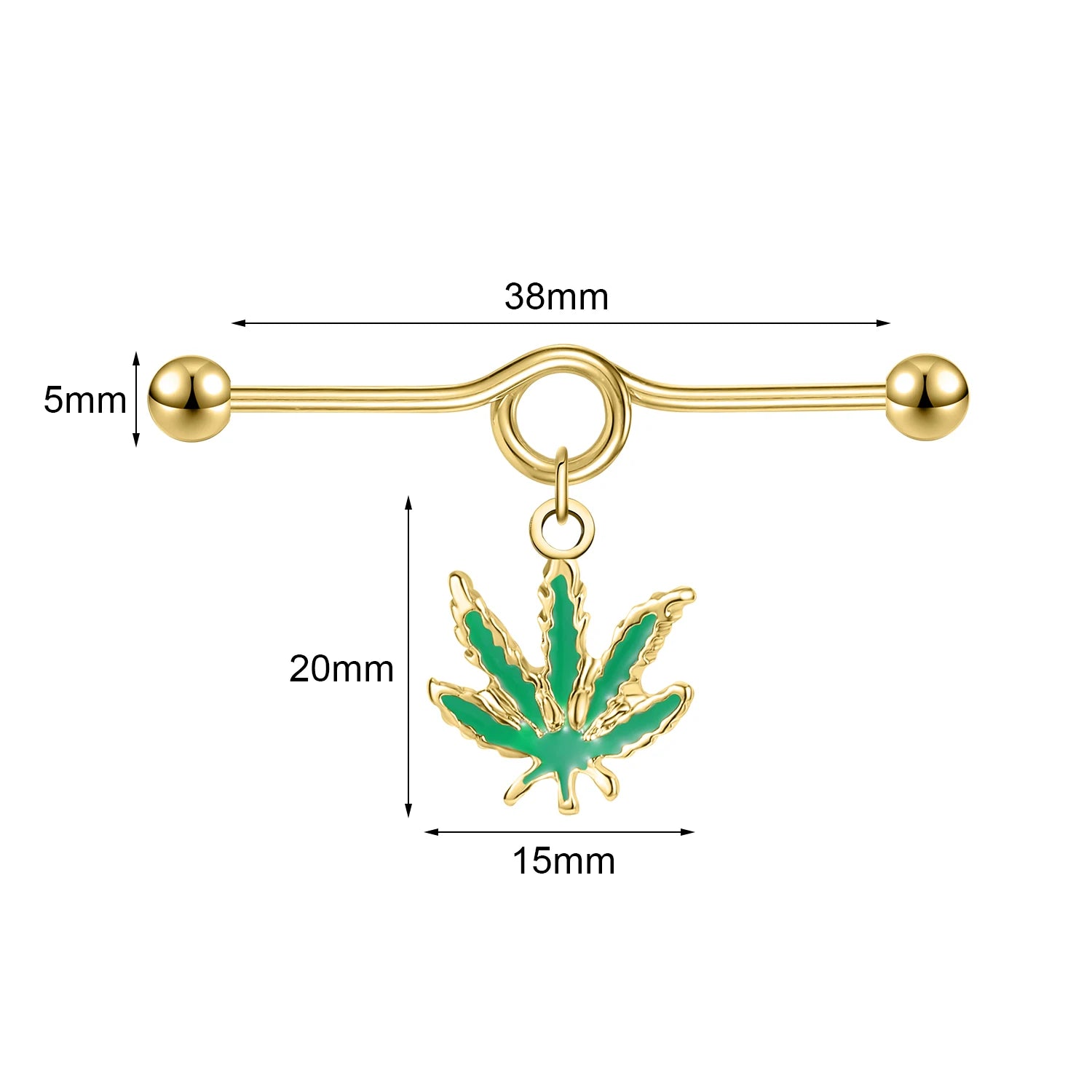 AOEDEJ Industrial Piercing Earring Women Stainless Steel Helix Ear Piercing Dragon Snake Long Earring Jewelry Barbell Earring