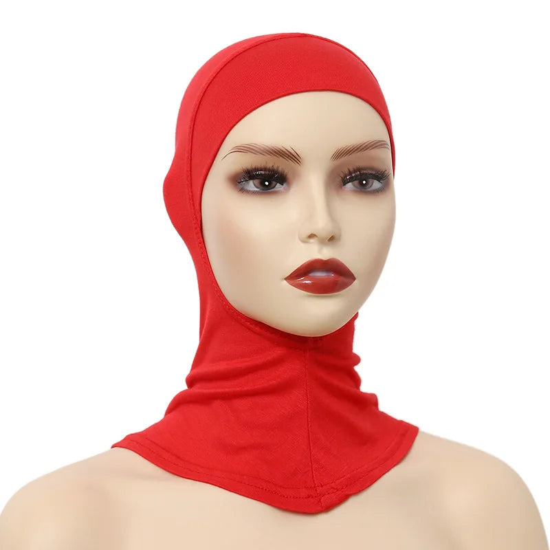 Clearance_Turban Caps for Women Muslim Underscarf Modal Hijab Inner Caps Stretchy Full Cover Shawl Cap Full Neck Coverage_Contin