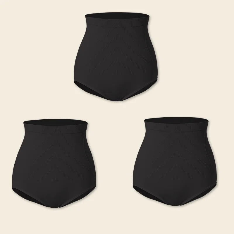 1/3PCS Slimming High Waist Tummy Control Panties Women Briefs Panty Shaper Slimming Underwear Butt Lifter Belly Body Shapewear