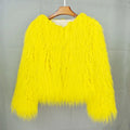 Fur Coats Women Autumn Winter Top Fashion Pink Faux Fur Coat Elegant Thick Warm Faux Fur Jackets for Women 2022