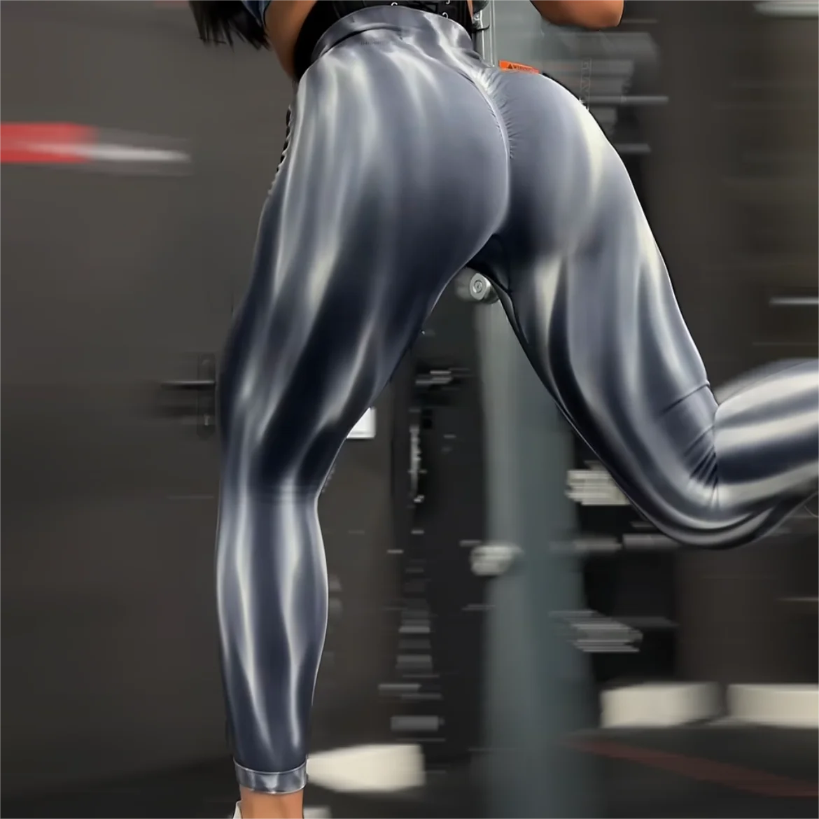 New Tiedye Gym Leggings Seamless Women Push Up Stretch Pants Scrunch Sports High Waist Booty Lifting Workout Yoga Leggins Nylon