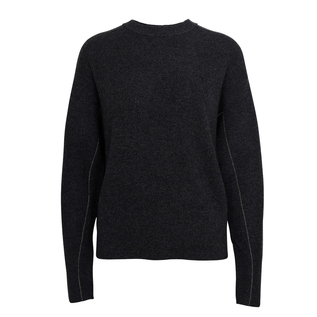BC705 100% Merino Wool Crew Neck Knit pullover Sweater High Quality Luxury Brand Womens clothing