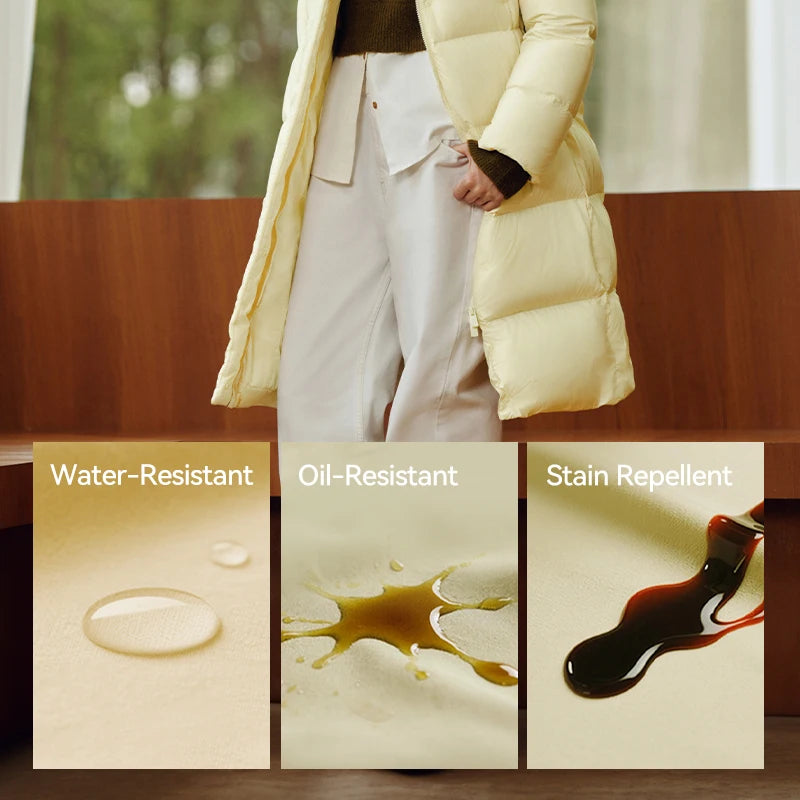 Semir Long Down Jacket Women Waterproof Hooded Coat 2025 Winter New Loose Girls' Jacket Multi-Color Thicken Windbrake Down Coat