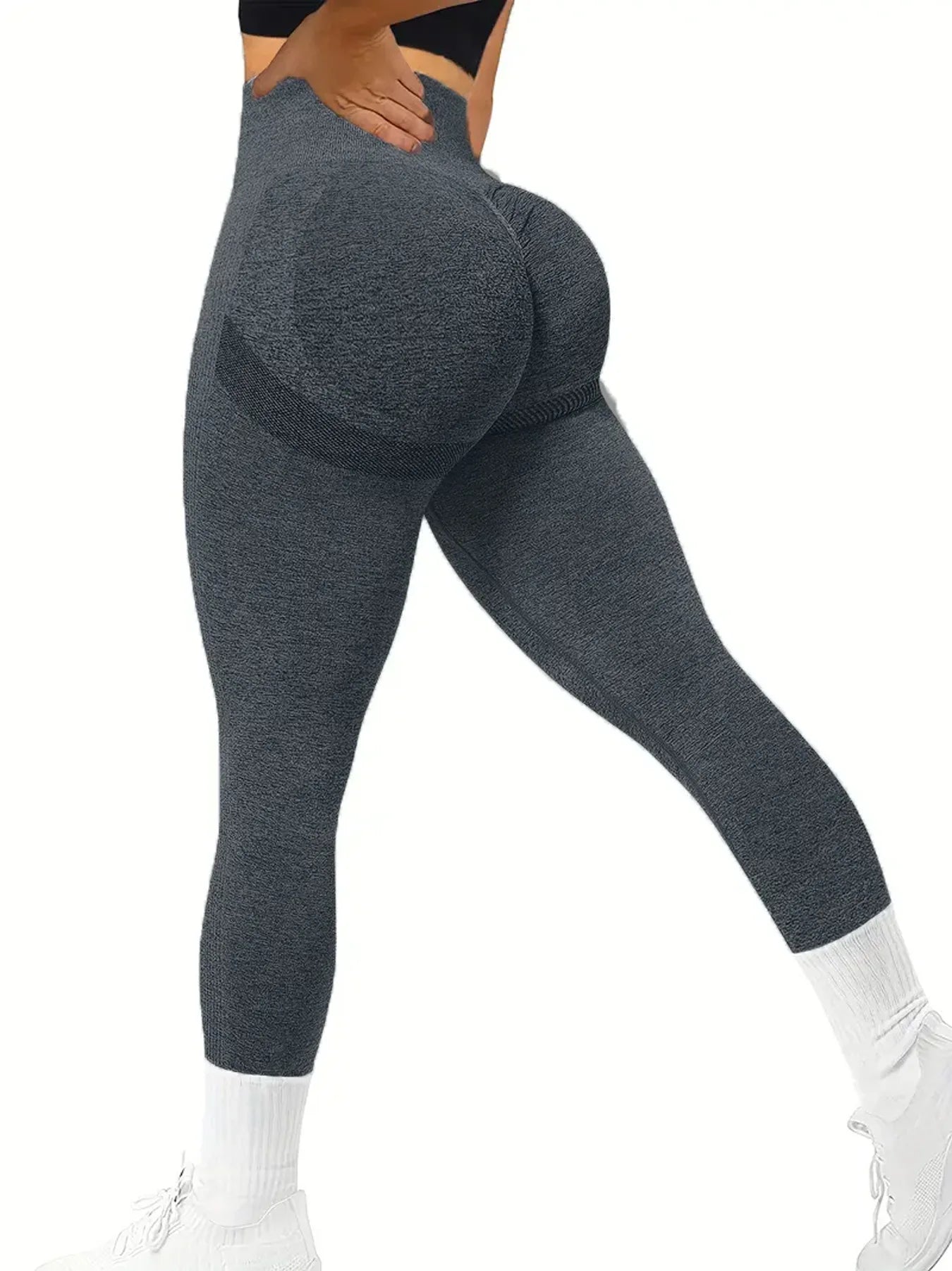 High Waist Yoga Pants Women Seamless Slim Leggings High Elastic Gym Workout Running Tights Solid Color Hip Liftting Leggings
