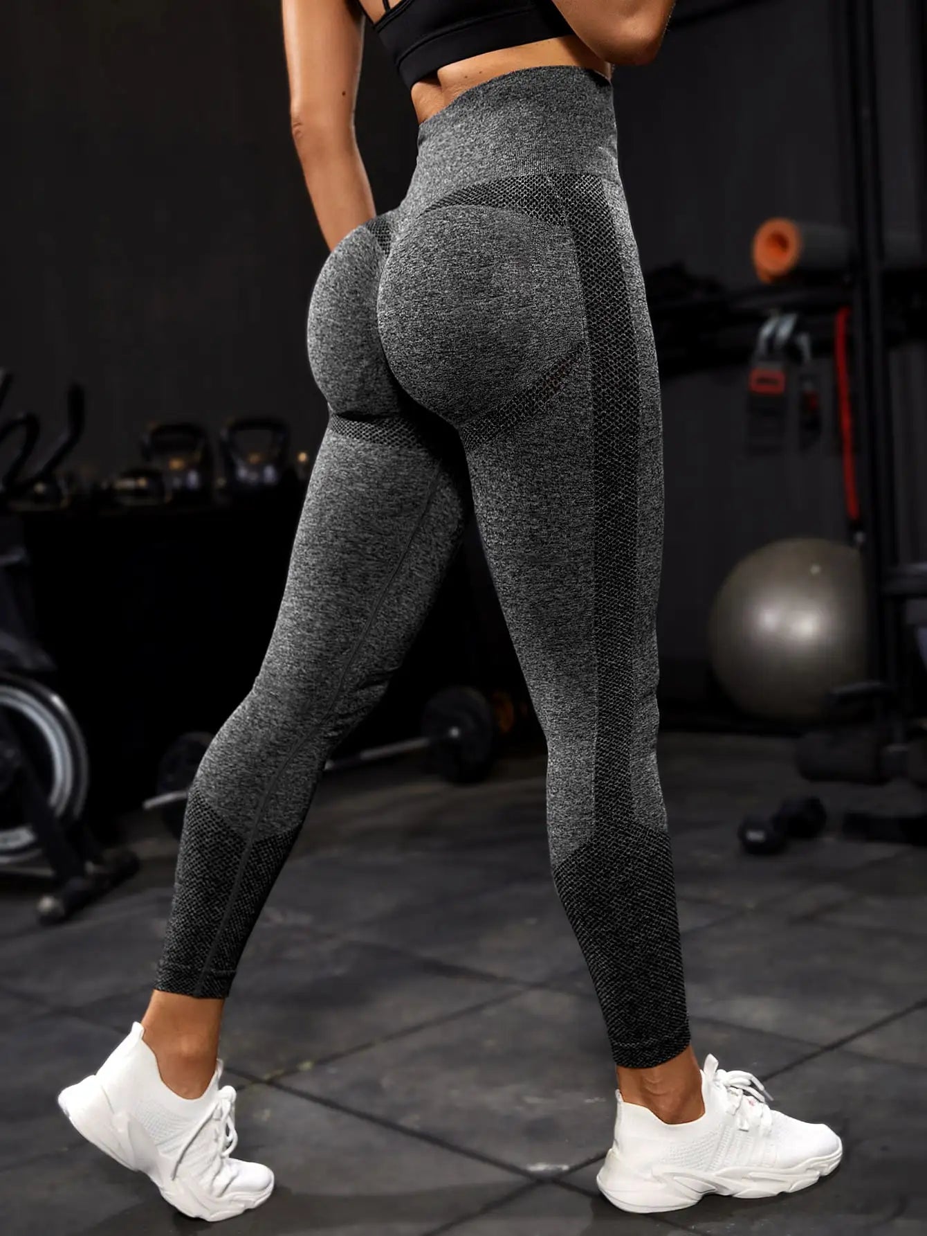High Waist Yoga Pants Women Stretchy Workout Leggings Tummy Control Running Sports Tights