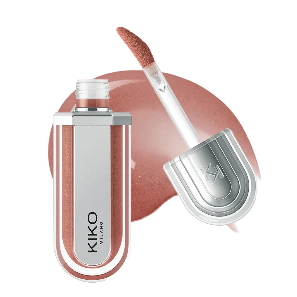 2026 KIKO Latest 3D Liquid Lip Plumper Glaze Transparent Lip Gloss Mirror Lipstick Nourishing Glossy Full Lips Not Fading Makeup