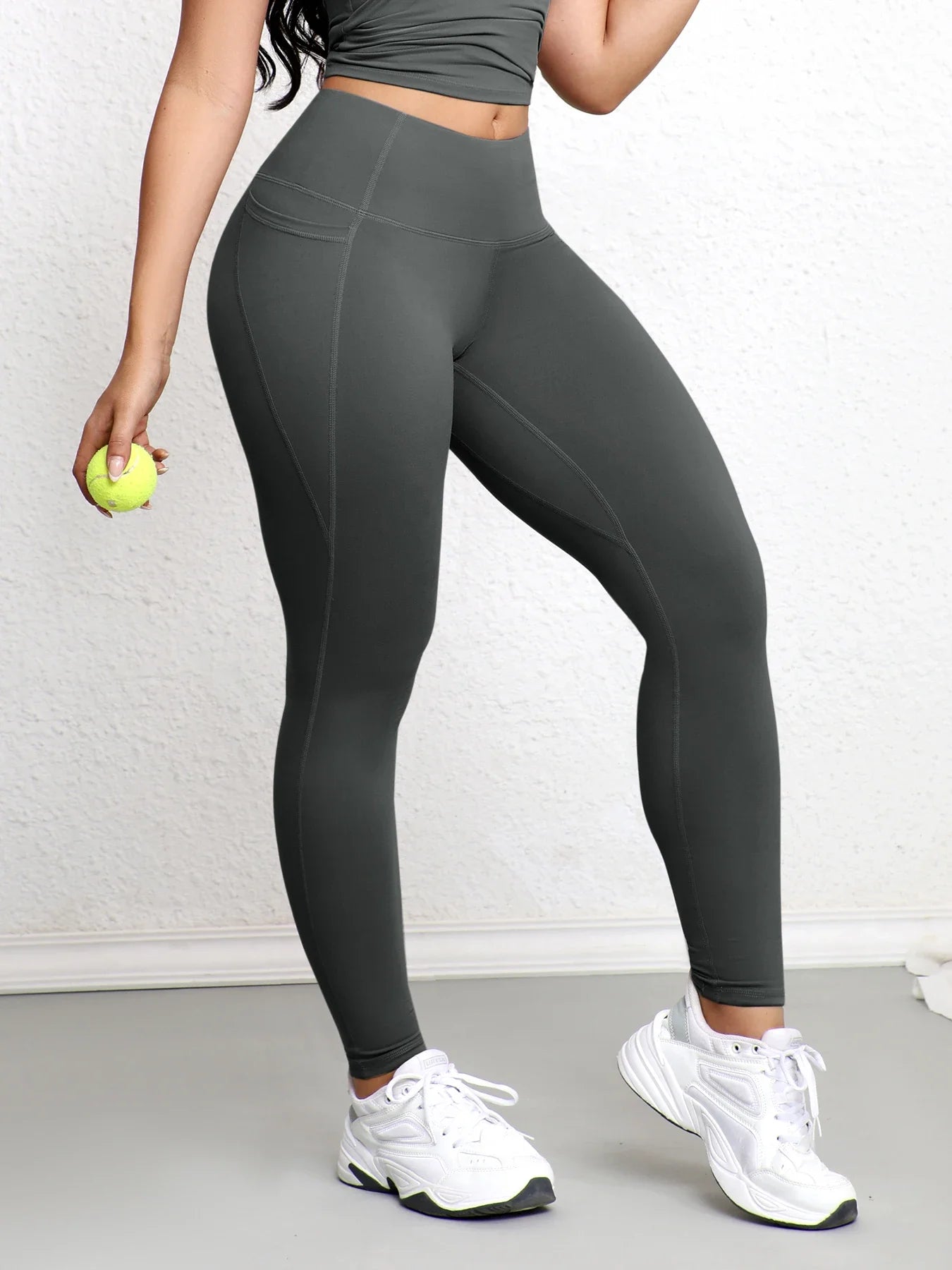 Leggings with Pockets for Women High Waist Tummy Control Workout Gym Yoga Pants Stretch Workout Running Fitness Casual Leggings