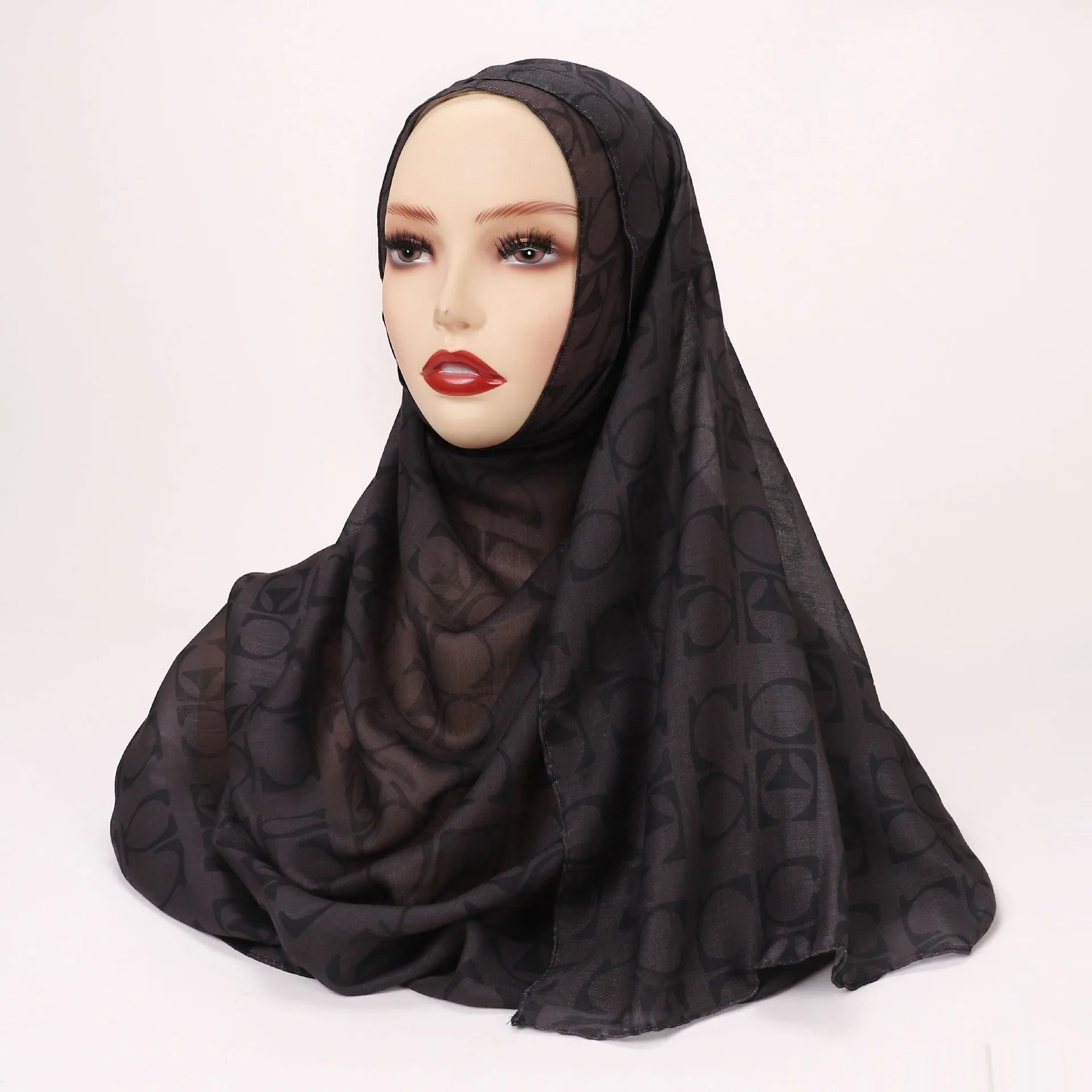 1Pcs Ramadan Hijab Leopard Print Women Bohemian Watercolor Soft Muslim Hijabs Floral Breathable Shawl Wrap Scarf Headscarf Warm